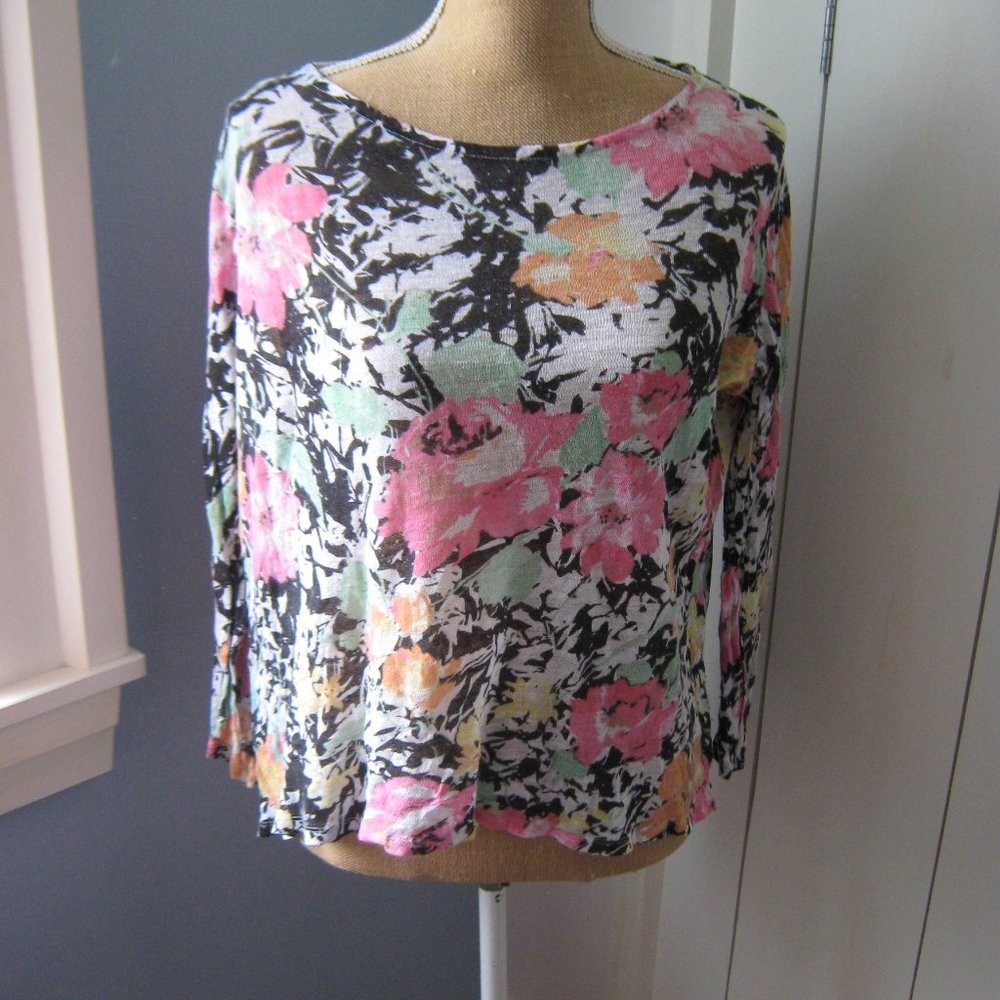 Floral Ralph Lauren Linen Sweater